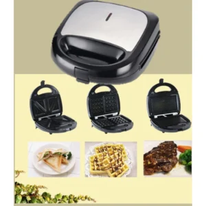 Electric Sanwich Maker Automatic Mini Waffle Bread Breakfast Baking Machine Oven Iron Grill