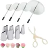 12PCS Rose Nozzles Decorating Set Professional Buttercream Tools for Cakes Cupcakes Cake Decorating