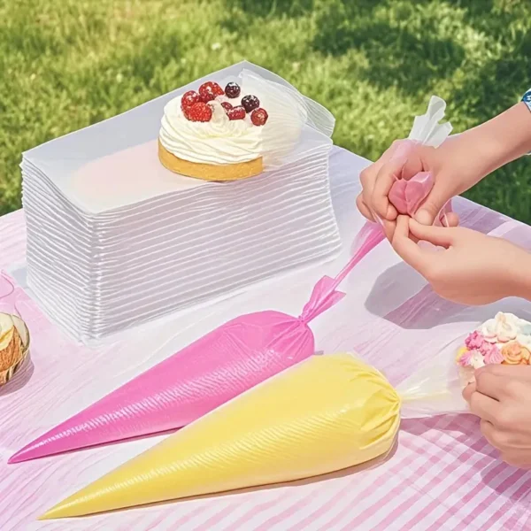 my-11134207-7rasa-mc04e0mmyj1i83.webp 100PCS Disposable Piping Bags Leak Proof for Buttercream DIY Cake Decorating Tools