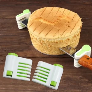 2pcs 5 Layer Adjustable Cake Cutting Leveler Creative Kitchen Tool For Effortless Slicing Cutting