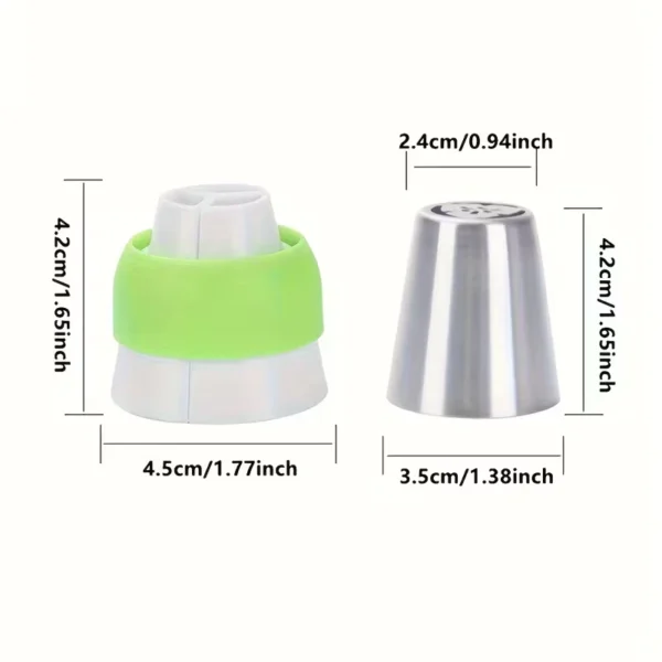my-11134207-820lb-mk0qnahdkhs1a1.webp 13PCS Kit with 7Tips Tri Coupler Leaf Nozzles Professional Decoration Tools for Baking Enthusiasts