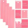 4PCS Cake Scraper Smoother Set Food Grade Plastic Icing Spatula for Fondant Baking Decorating Tools