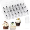 26pcs Pastry Piping Nozzles Baking Set  Cake Decorating with Unique Patterns for Cupcakes   Pastries