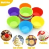 my-11134207-820li-mfs1qoukfqj229.webp 12PCS Silicone Muffin Cups Set Food Grade Reusable Baking for Oven Microwave Non Stick Cupcake Mold
