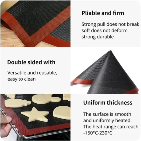 30x40cm Oven Silicone Mat Baking Tray Non stick Baking Mat for Cookie Macaroon