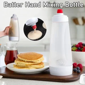 1L Batter Hand Mixing Bottle Waffle Pancake Batter Shaker Bottle Bakery Supplies Batter Dispenser