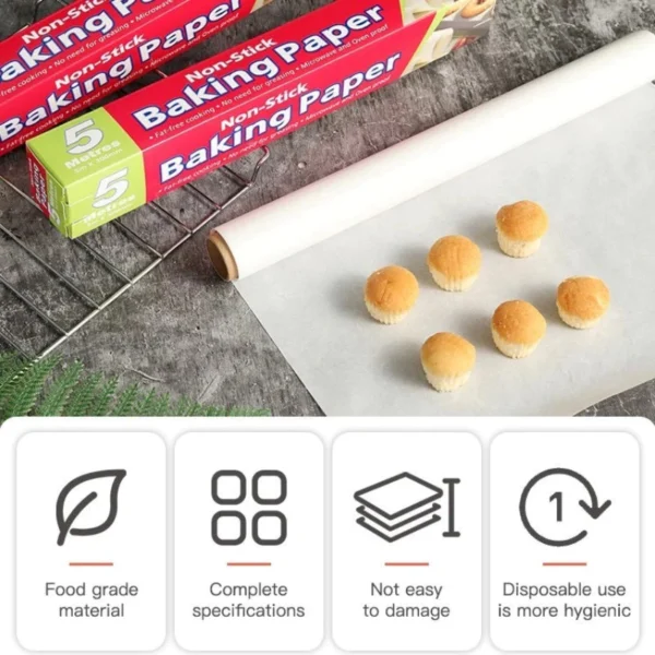 10m Kitchen Non Stick Baking Paper Air Fryer Oven Oil Paper