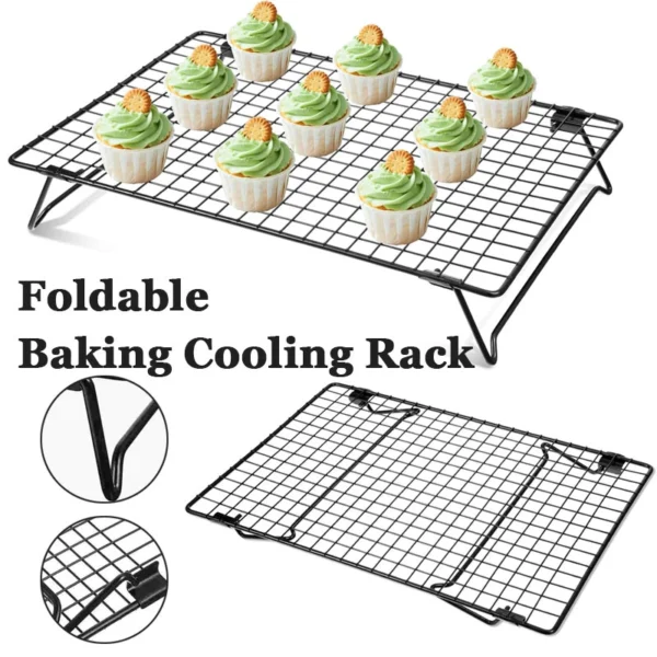 Bakery Cake Toast Cooling Tray Net Non Stick Biscuit Baking Tray Bread Rack Food Drying Rack