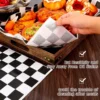 sg-11134201-7rdwa-mdok27o7r5docf.webp 50PCS Checkboard Food Grade Wax Paper Food Wrapping Paper Fried Food Anti Oil Pad Paper Baking Paper