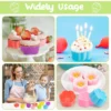 12PCS set Non Stick Silicone Mold