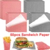 sg-11134201-7rdx4-mdok25owni3uf5.webp 50PCS Checkboard Food Grade Wax Paper Food Wrapping Paper Fried Food Anti Oil Pad Paper Baking Paper