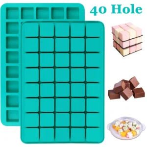 40 Hole Square Shaped Baking Silicone Mold