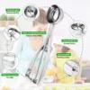 Stainless Steel Ice Cream Scoop Mash Potato Meatball Cupcake Melon Ball Scooper