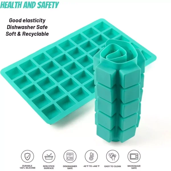 40 Hole Square Shaped Baking Silicone Mold