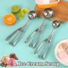 Stainless Steel Ice Cream Scoop Mash Potato Meatball Cupcake Melon Ball Scooper