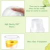 50PCS 150ml Transparent Plastic Dessert Cup Cake Cup with Lid Tiramisu Pudding Jelly