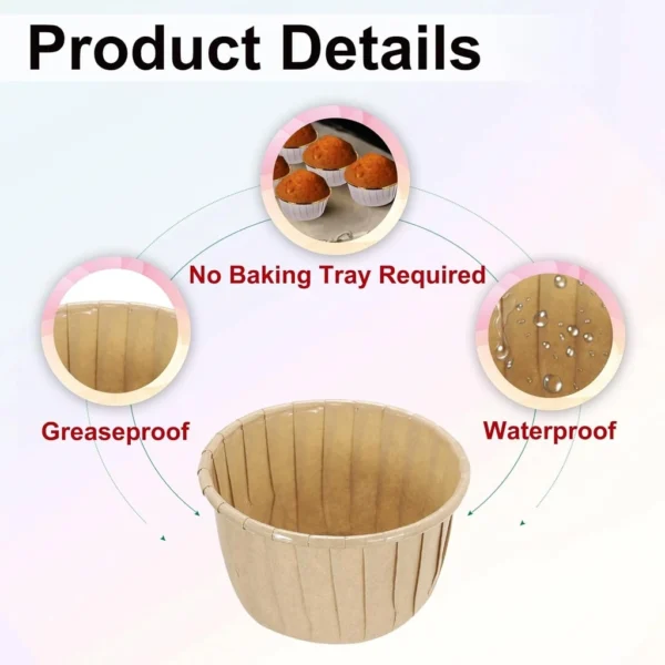 sg-11134201-82595-mftf06qi3rii1f.webp 50PCS Cupcake Cup with Cover Greaseproof Cupcake Liners Natural Colour Muffin Baking Cups for Party