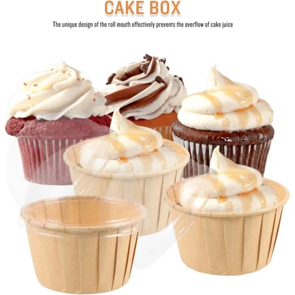 sg-11134201-825af-mftf06524hl74e.webp 50PCS Cupcake Cup with Cover Greaseproof Cupcake Liners Natural Colour Muffin Baking Cups for Party