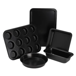 5 Pieces Oven Pan Cake Baking Pastry Pan Set