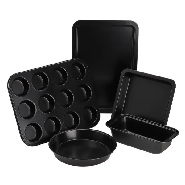 5 Pieces Oven Pan Cake Baking Pastry Pan Set